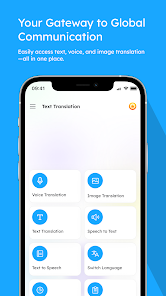 Multi Language Translator home screen